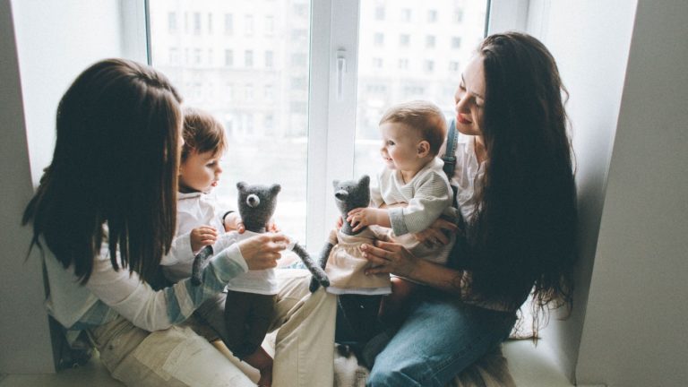mom friends meet with their babies